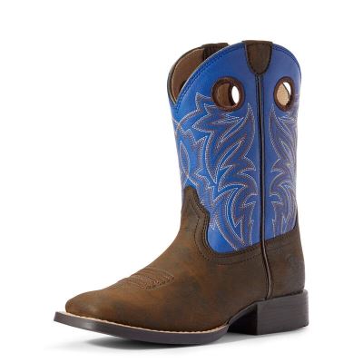 Ariat Western: Catch Em Botas Western Niños - Chocolate Oscuro (CAHIU8241)